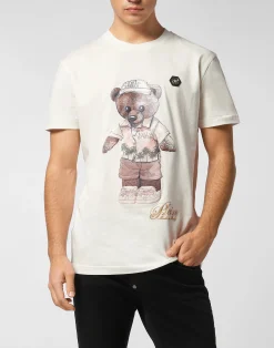 PHILIPP PLEIN Round Neck T-Shirt Teddy Beach>Uomo T-Shirts