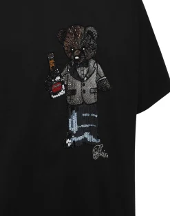 PHILIPP PLEIN Round Neck T-Shirt Teddy Crystal><noscript><img data-lazyloaded=