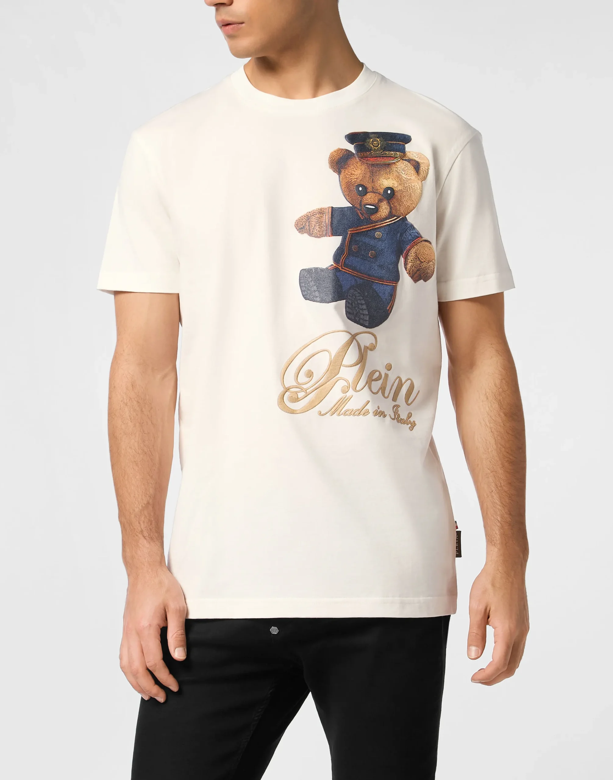 PHILIPP PLEIN Round Neck T-Shirt Teddy Doorman>Uomo T-Shirts