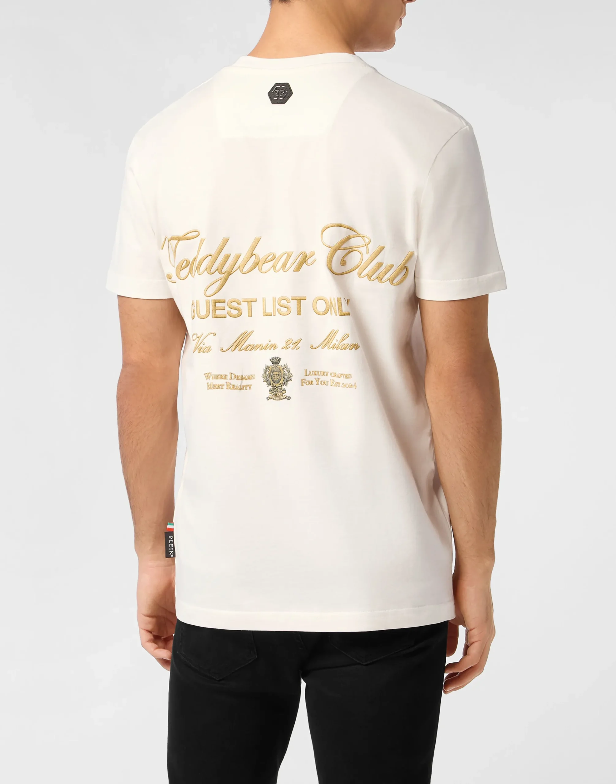 PHILIPP PLEIN Round Neck T-Shirt Teddy Doorman>Uomo T-Shirts
