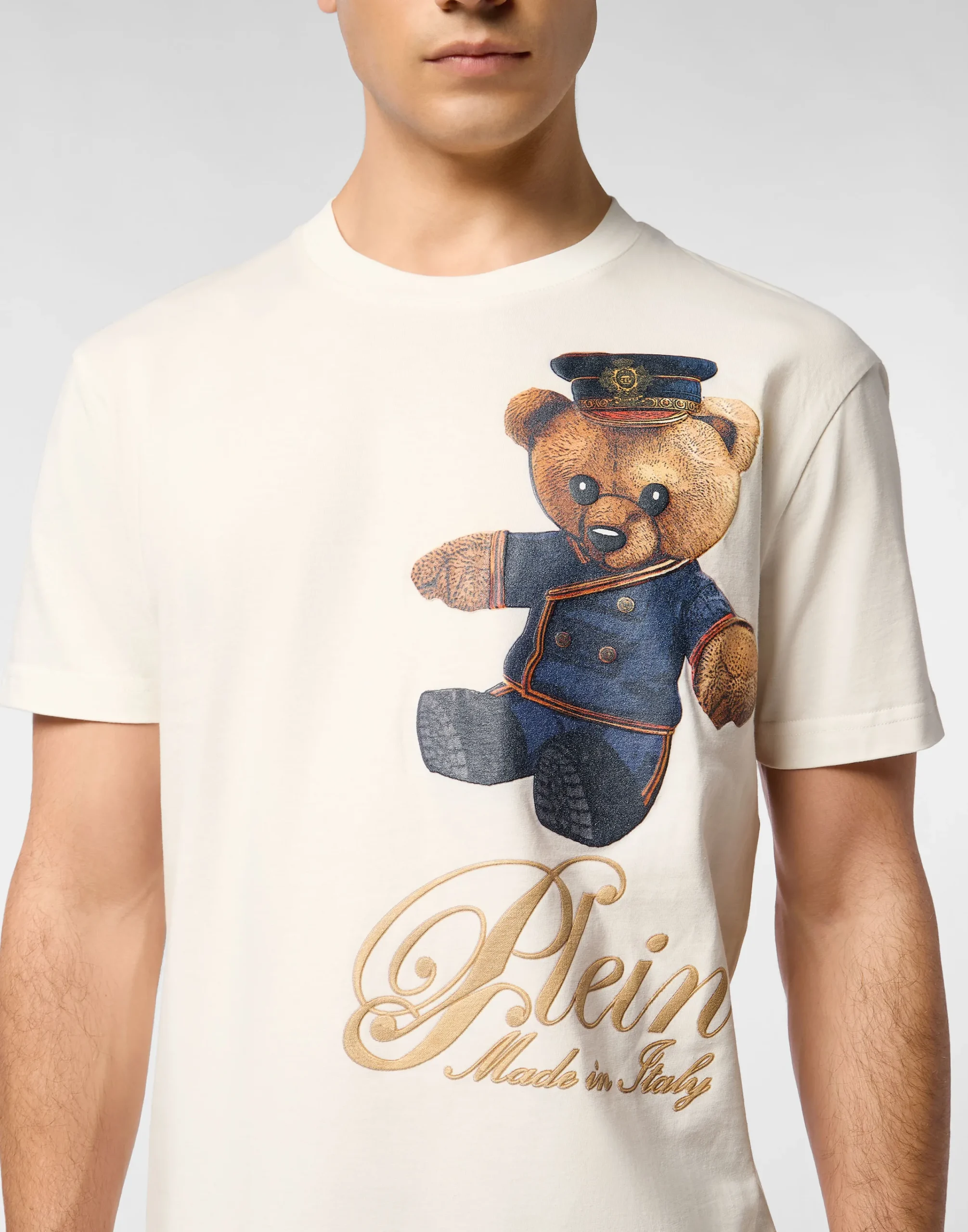 PHILIPP PLEIN Round Neck T-Shirt Teddy Doorman>Uomo T-Shirts