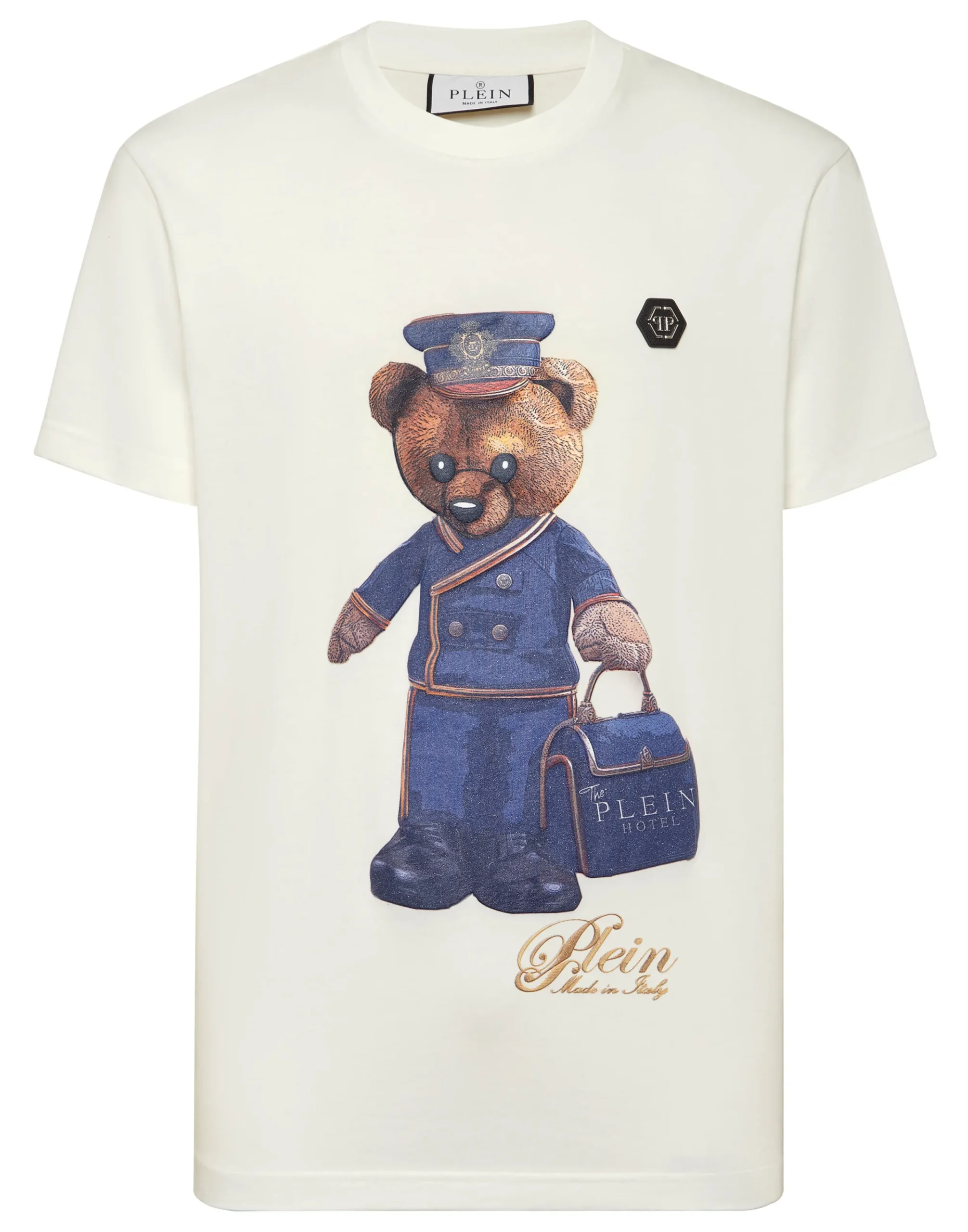 PHILIPP PLEIN Round Neck T-Shirt Teddy Doorman>Uomo T-Shirts
