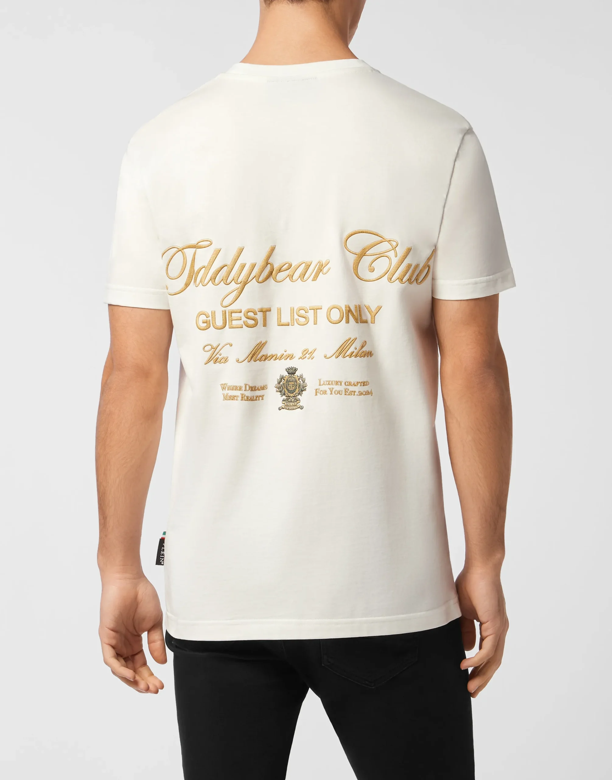 PHILIPP PLEIN Round Neck T-Shirt Teddy Doorman>Uomo T-Shirts