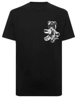 PHILIPP PLEIN Round Neck T-Shirt Teddy Glass>Uomo T-Shirts