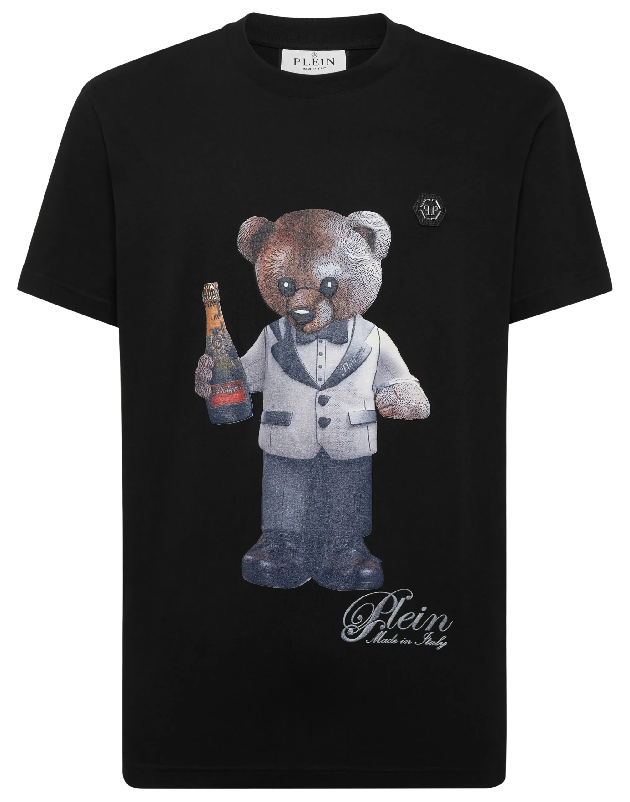 PHILIPP PLEIN Round Neck T-Shirt Teddy Waiter>Uomo T-Shirts
