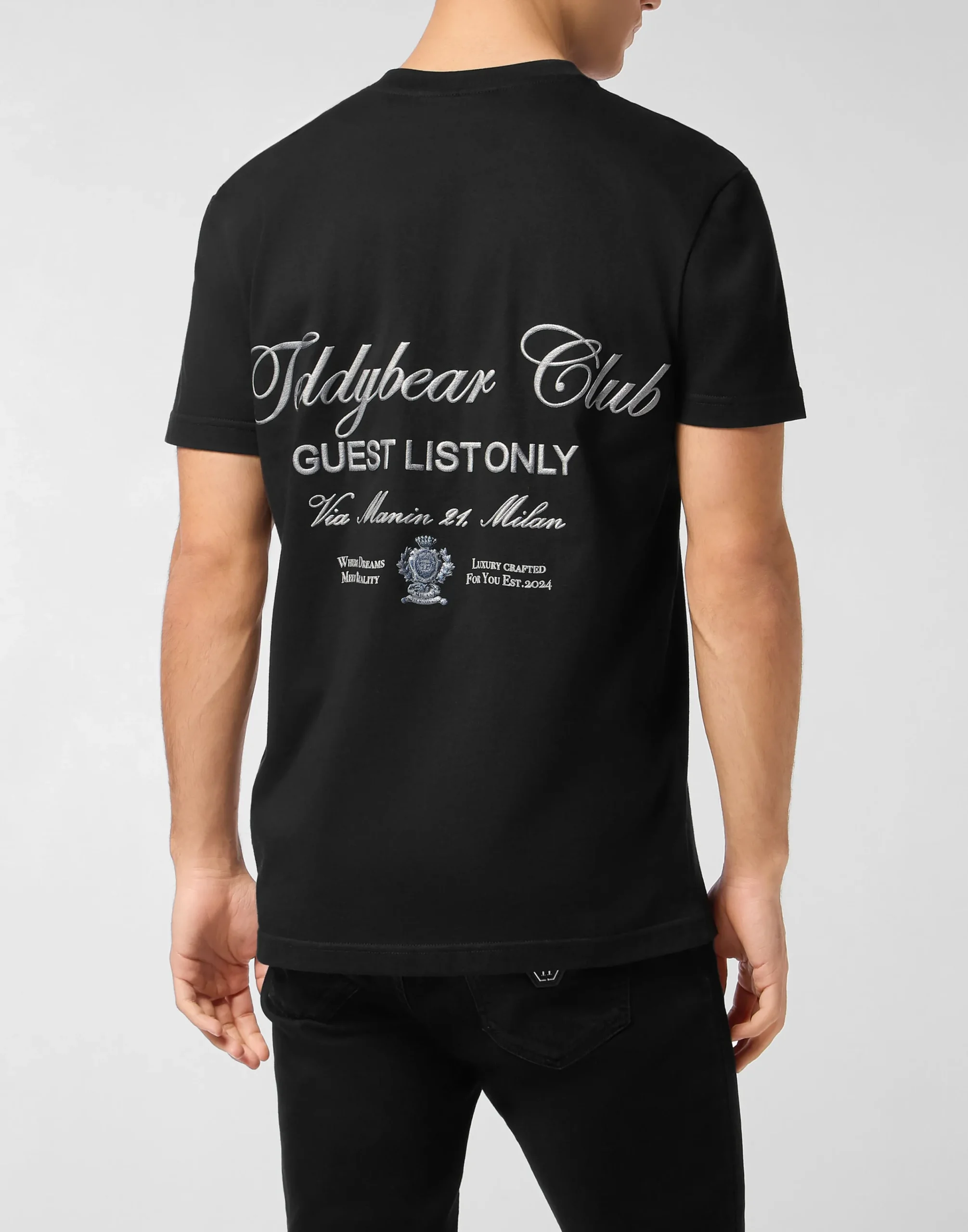 PHILIPP PLEIN Round Neck T-Shirt Teddy Waiter>Uomo T-Shirts