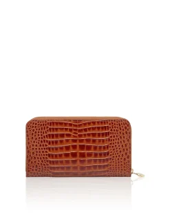 PHILIPP PLEIN Rounded Zip Wallet Cocco Shiny>Donna Portafogli E Piccola Pelletteria