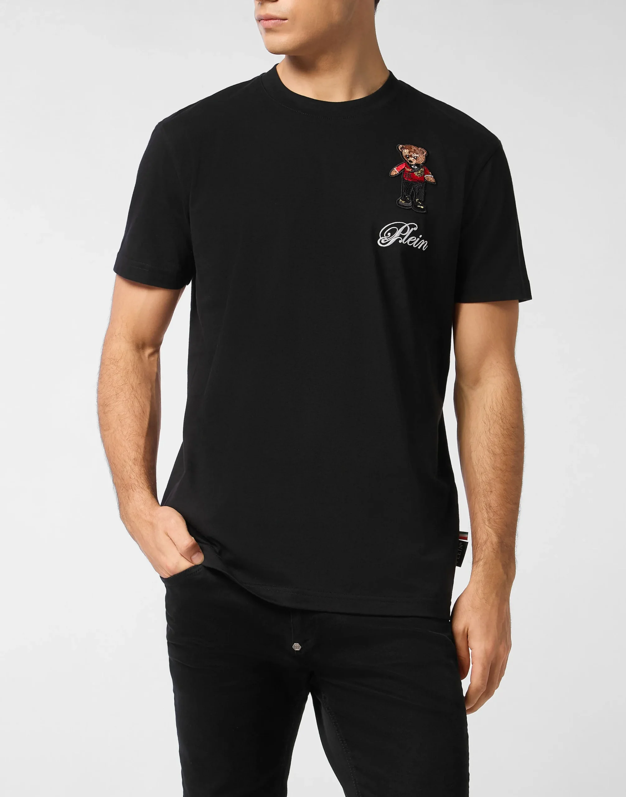 PHILIPP PLEIN Roundneck T-Shirt Hotel Teddy Bear>Uomo T-Shirts