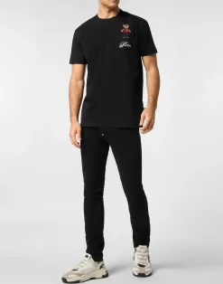 PHILIPP PLEIN Roundneck T-Shirt Hotel Teddy Bear><noscript><img data-lazyloaded=