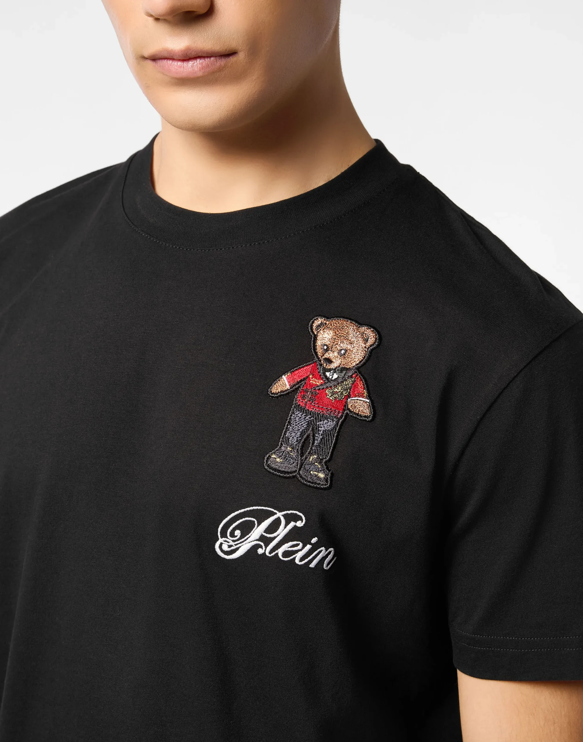 PHILIPP PLEIN Roundneck T-Shirt Hotel Teddy Bear>Uomo T-Shirts