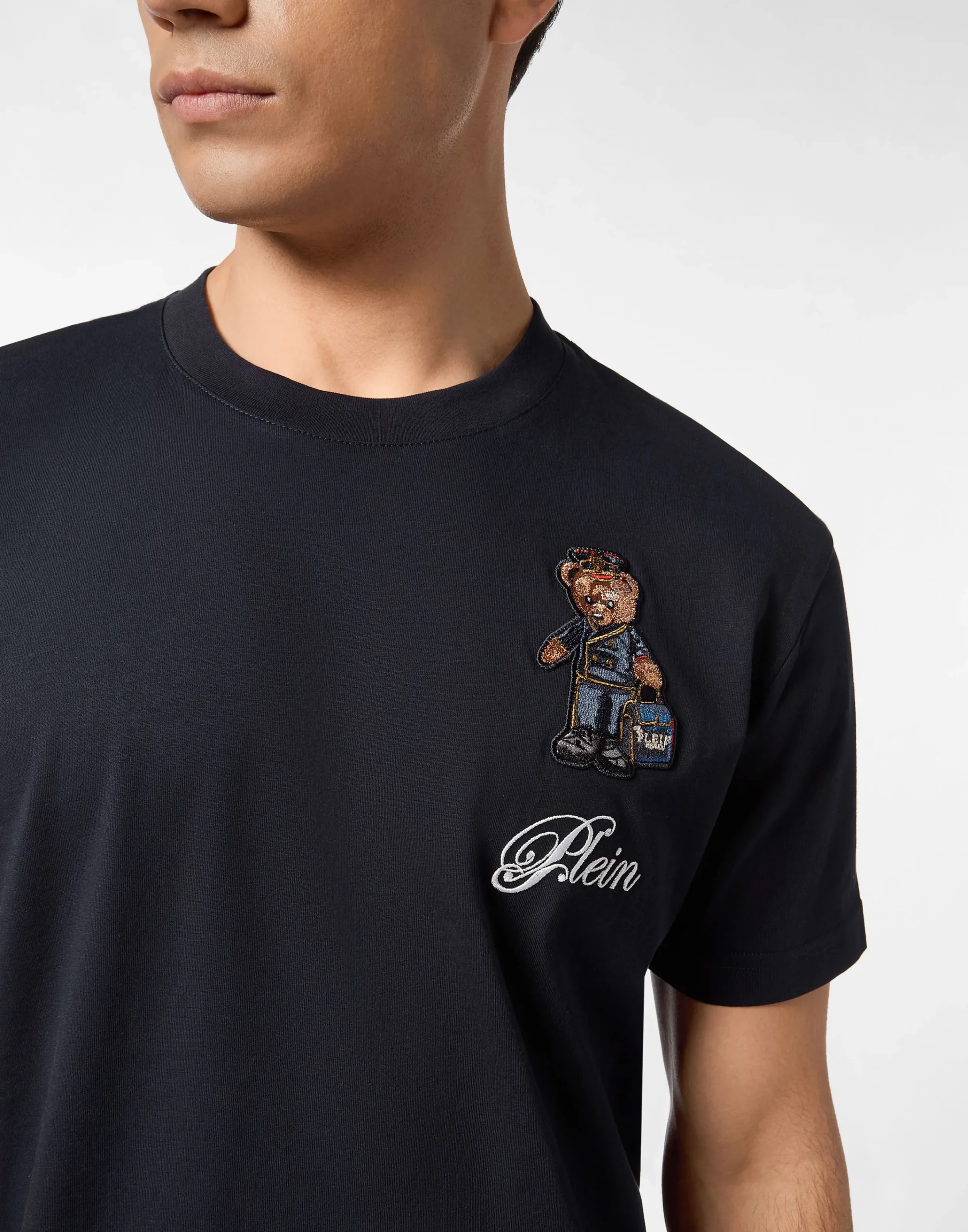 PHILIPP PLEIN Roundneck T-Shirt Hotel Teddy Bear Teddy Bear>Uomo T-Shirts