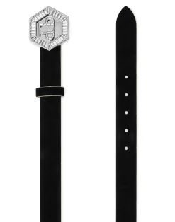 PHILIPP PLEIN Saffiano Leather Belt Hexagon>Donna Cinture