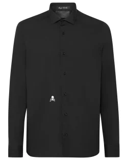 PHILIPP PLEIN Shirt Sugar Daddy Cut LS Skull>Uomo Camicie