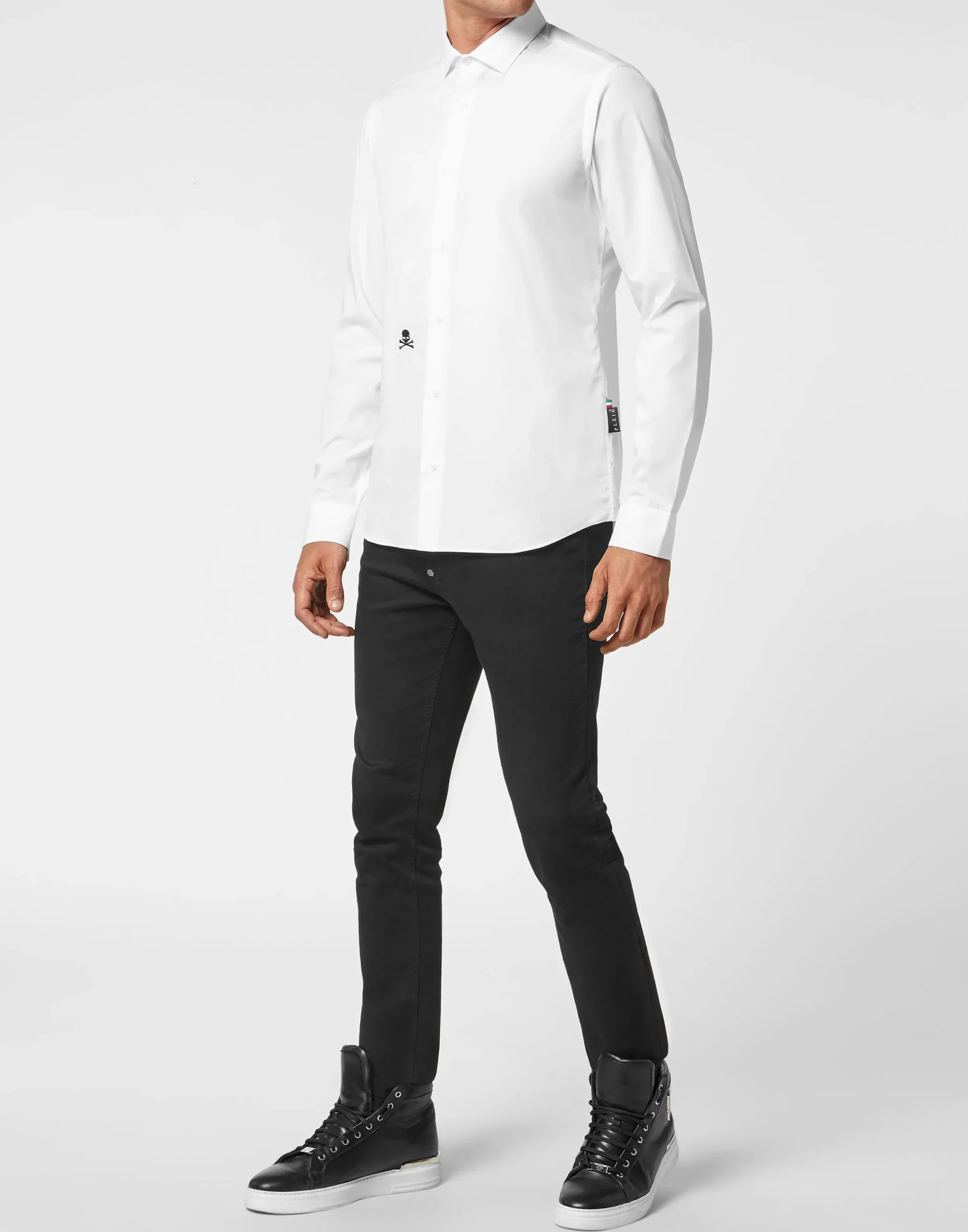 PHILIPP PLEIN Shirt Sugar Daddy Cut LS Skull>Uomo Camicie