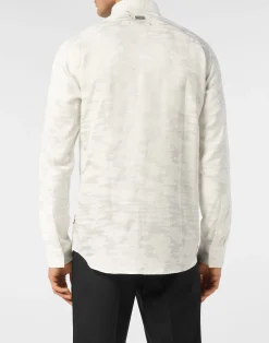 PHILIPP PLEIN Shirt Sugar Daddy Cut LS Skull&Bones><noscript><img data-lazyloaded=