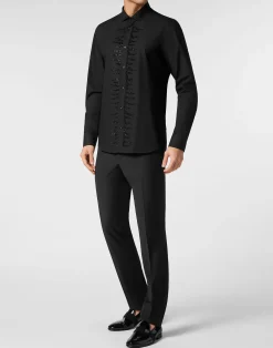 PHILIPP PLEIN Shirt Sugar Daddy Cut LS Stones><noscript><img data-lazyloaded=