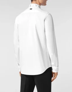 PHILIPP PLEIN Shirt Sugar Daddy Cut LS Monogram Strass Monogram Strass><noscript><img data-lazyloaded=