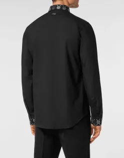 PHILIPP PLEIN Shirt Sugar Daddy Cut LS Monogram Strass Monogram Strass><noscript><img data-lazyloaded=