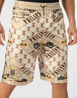 PHILIPP PLEIN Short Trousers Cool Kid Cut Silk><noscript><img data-lazyloaded=