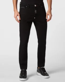 PHILIPP PLEIN Skinny Fit Trousers>Uomo Denim