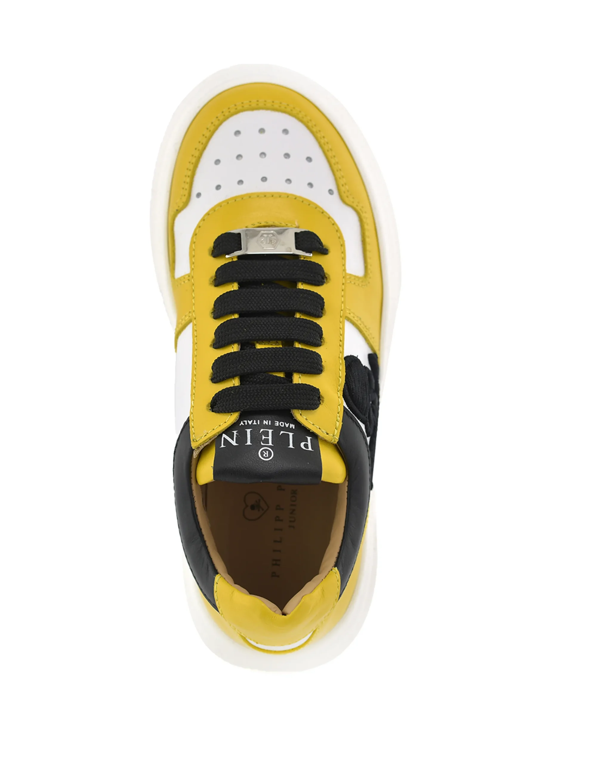 PHILIPP PLEIN SNEAKERS BOX SOLE LACE EMBROIDERY SKULL>Bambino Scarpe