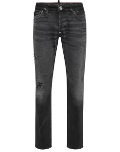 PHILIPP PLEIN Straight Supreme Cut Jeans Hexagon>Uomo Denim