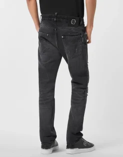 PHILIPP PLEIN Straight Supreme Cut Jeans Hexagon><noscript><img data-lazyloaded=