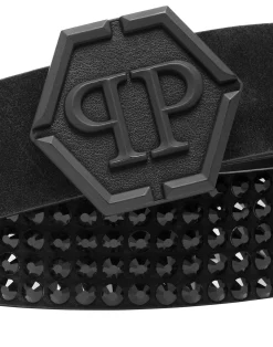 PHILIPP PLEIN Suede Belt Stones>Uomo Cinture