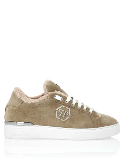 PHILIPP PLEIN Suede Fur Low Top Sneakers Carson>Uomo Low Top Sneakers