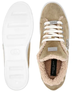 PHILIPP PLEIN Suede Fur Low Top Sneakers Carson><noscript><img data-lazyloaded=