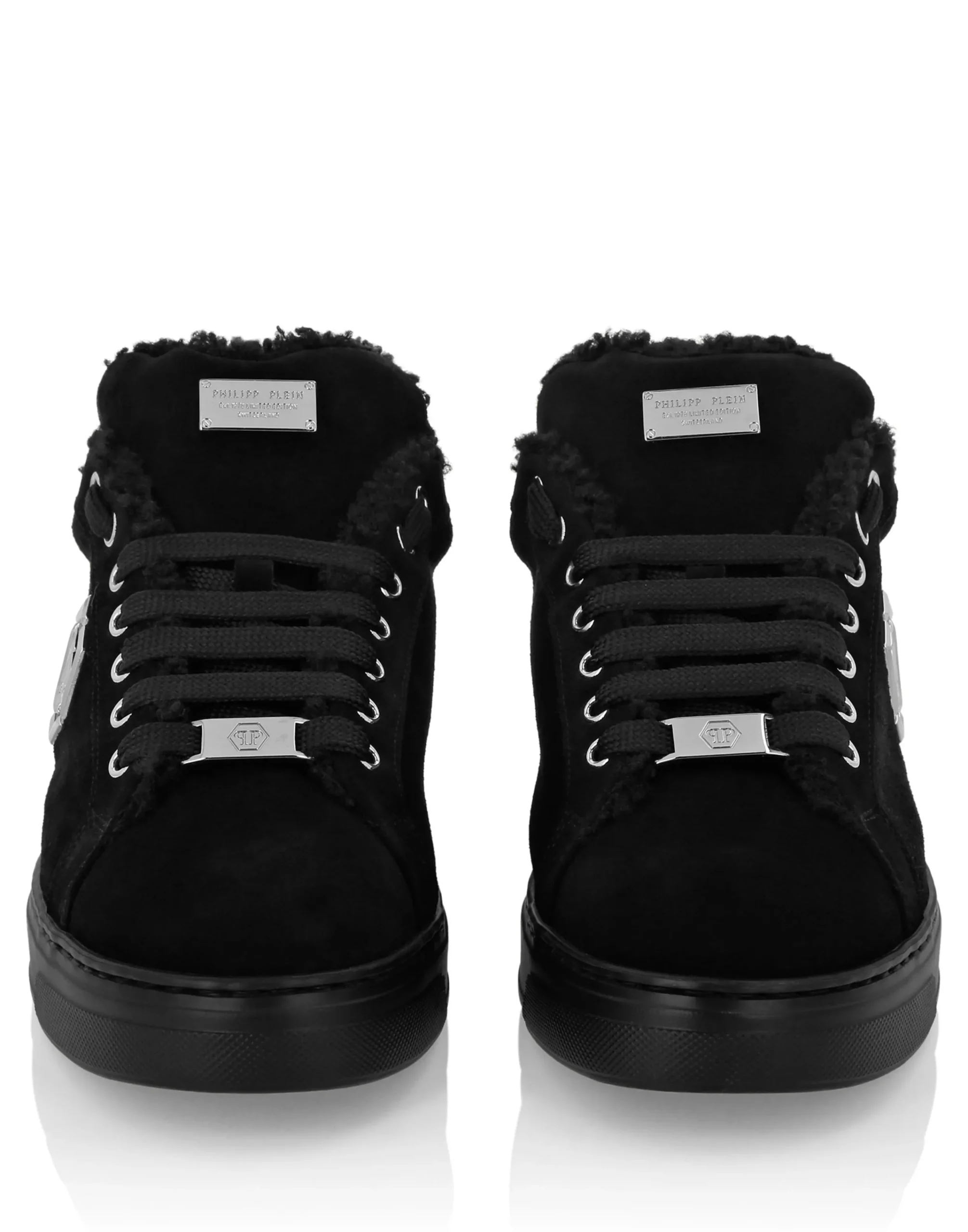 PHILIPP PLEIN Suede Fur Low Top Sneakers Carson>Uomo Low Top Sneakers