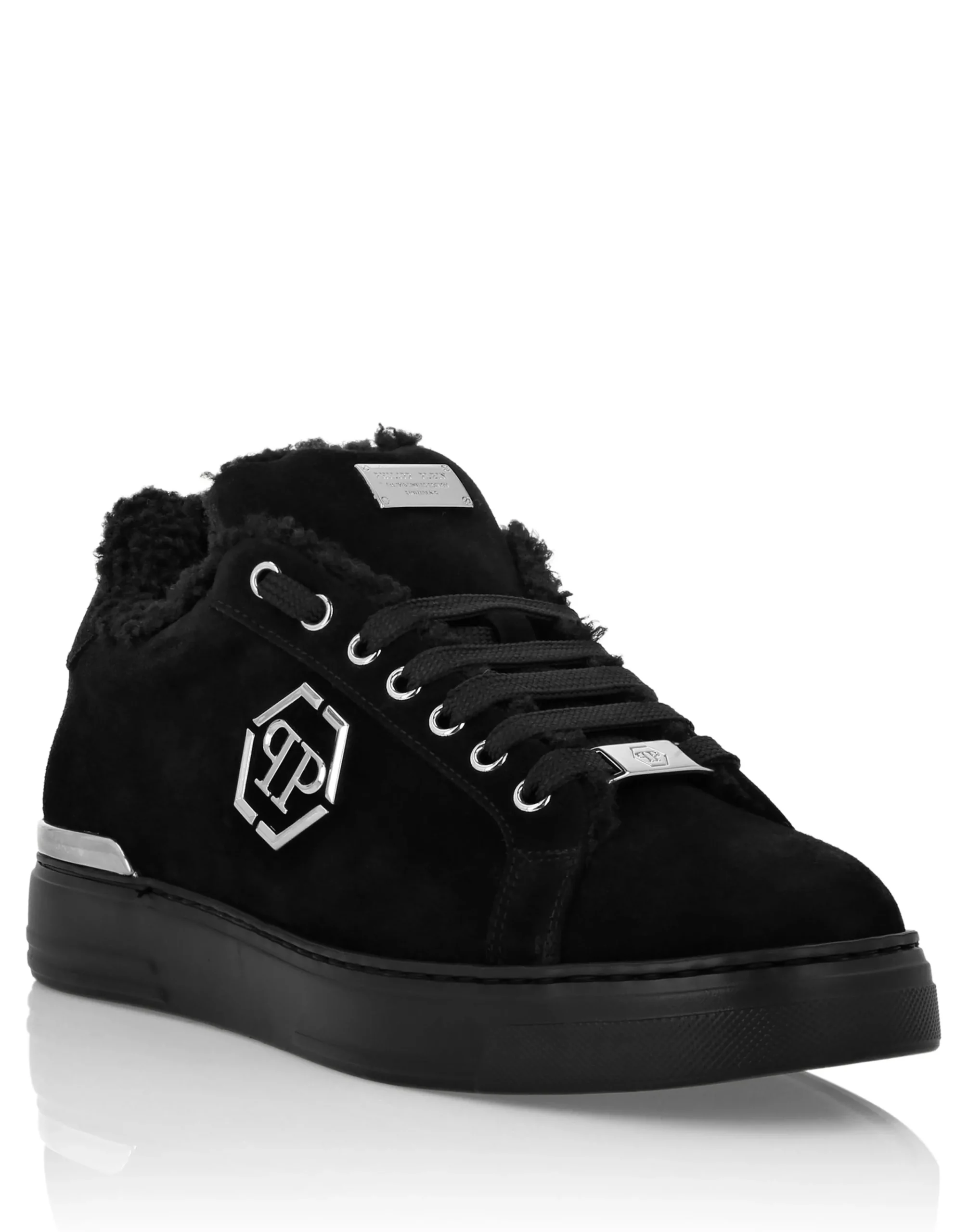 PHILIPP PLEIN Suede Fur Low Top Sneakers Carson>Uomo Low Top Sneakers
