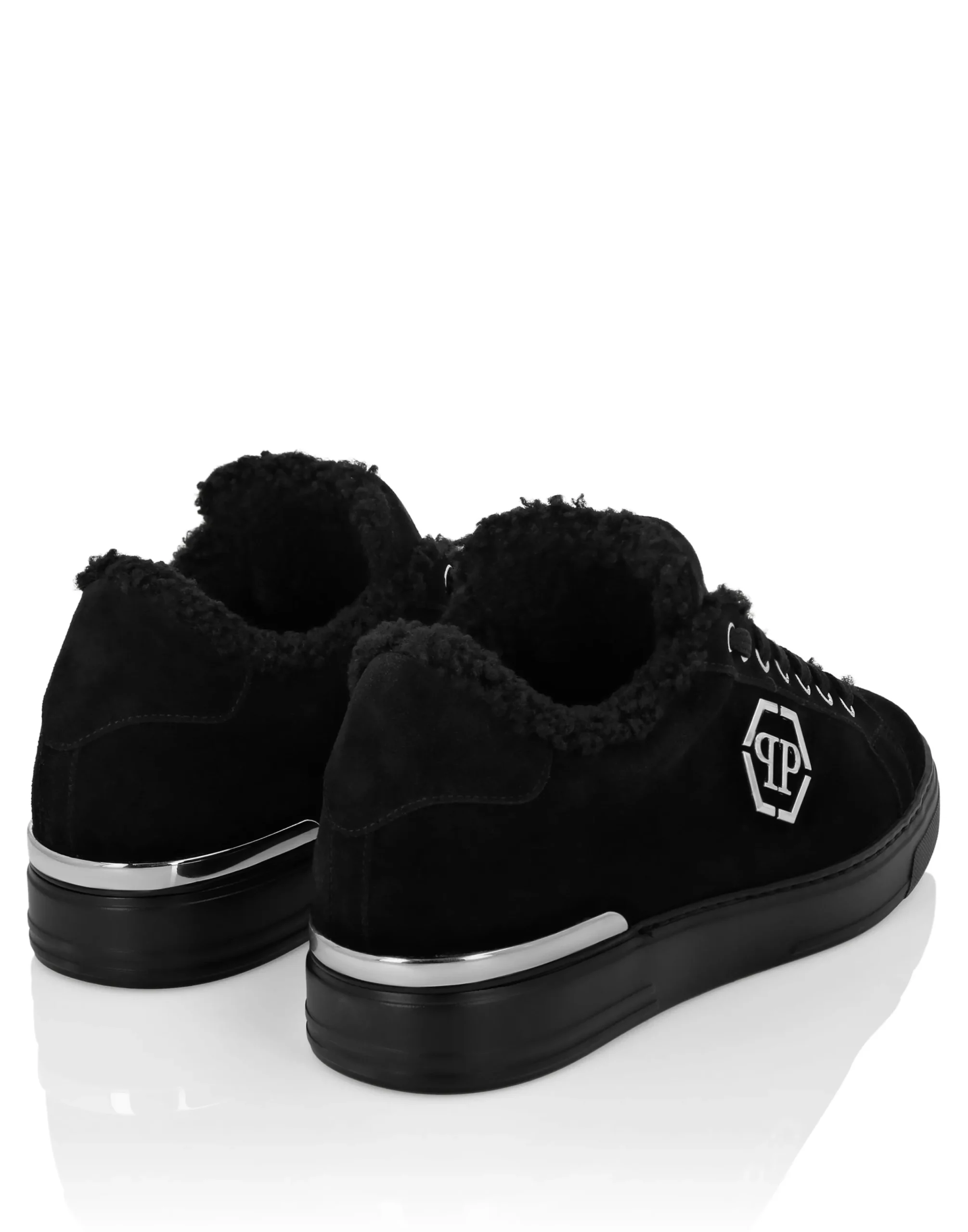 PHILIPP PLEIN Suede Fur Low Top Sneakers Carson>Uomo Low Top Sneakers