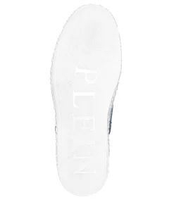 PHILIPP PLEIN Suede Hi-Top Sneakers Strass Studs><noscript><img data-lazyloaded=