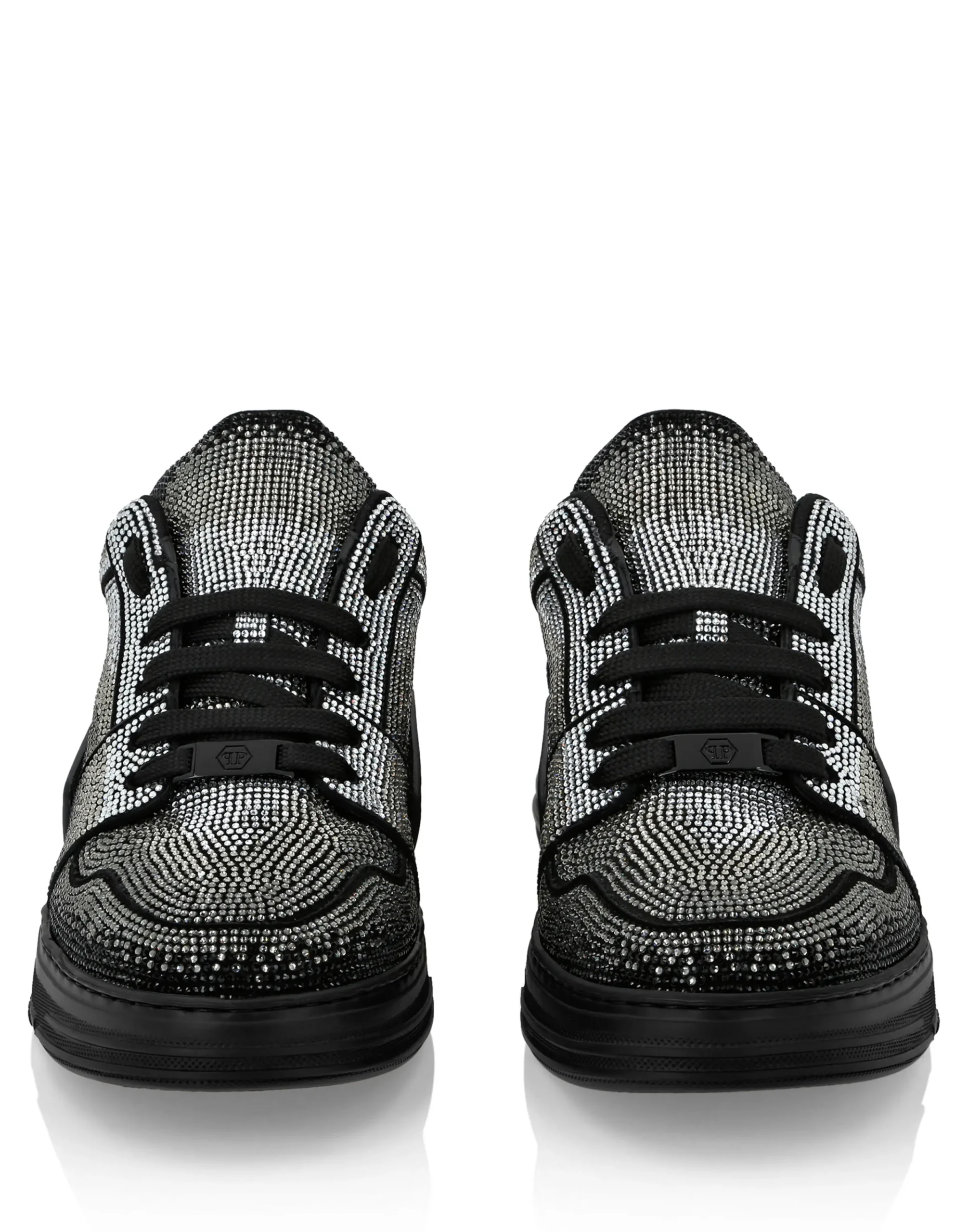 PHILIPP PLEIN Suede Lo-Top Sneakers Strass Hexagon>Uomo Low Top Sneakers