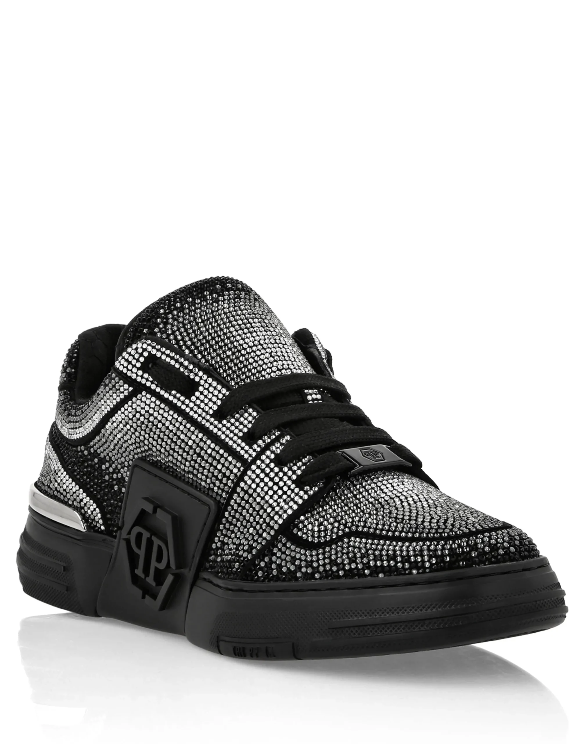 PHILIPP PLEIN Suede Lo-Top Sneakers Strass Hexagon>Uomo Low Top Sneakers