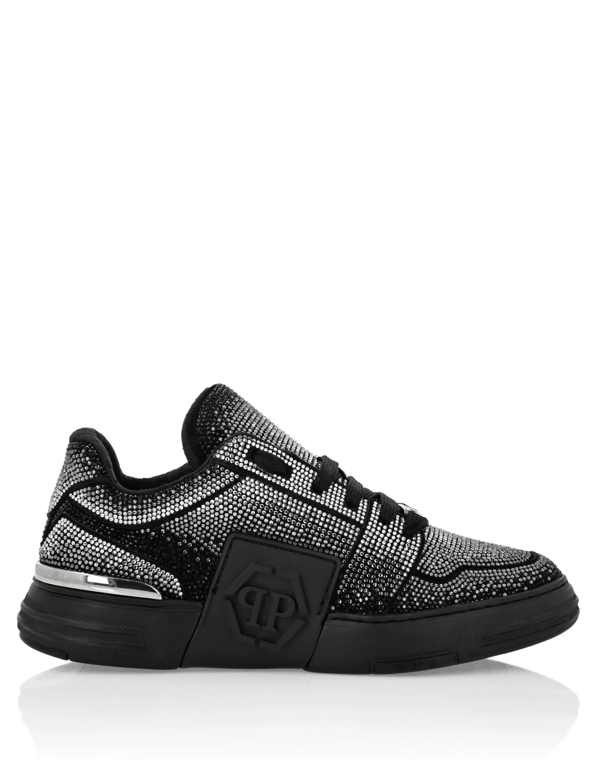 PHILIPP PLEIN Suede Lo-Top Sneakers Strass Hexagon>Uomo Low Top Sneakers