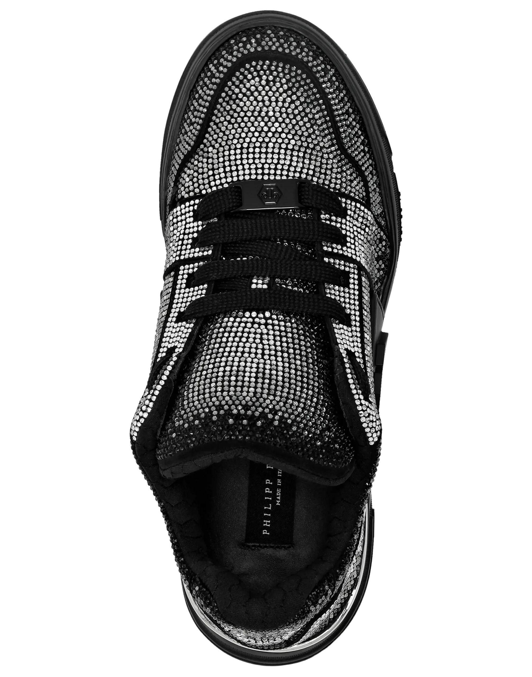 PHILIPP PLEIN Suede Lo-Top Sneakers Strass Hexagon>Uomo Low Top Sneakers