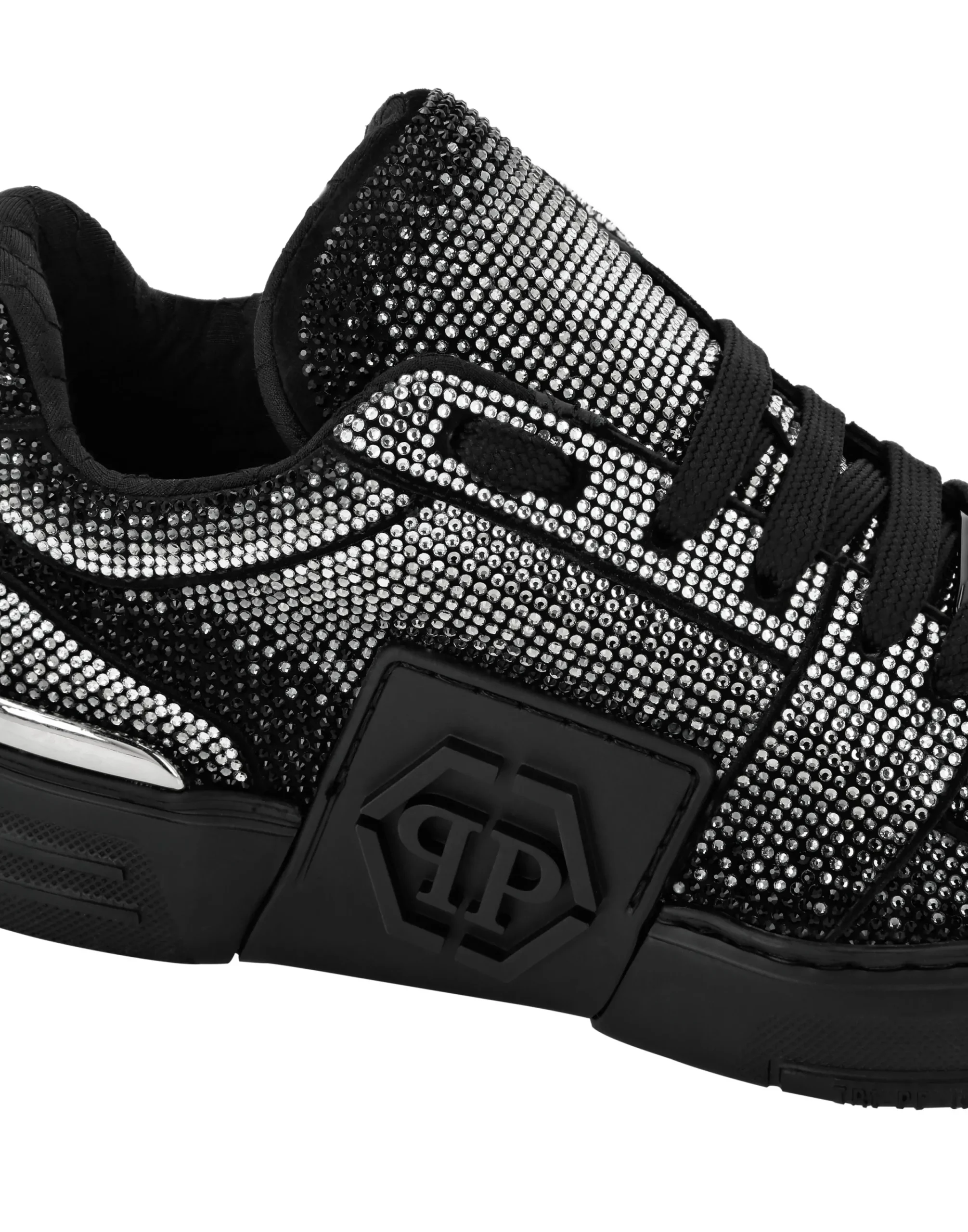 PHILIPP PLEIN Suede Lo-Top Sneakers Strass Hexagon>Uomo Low Top Sneakers