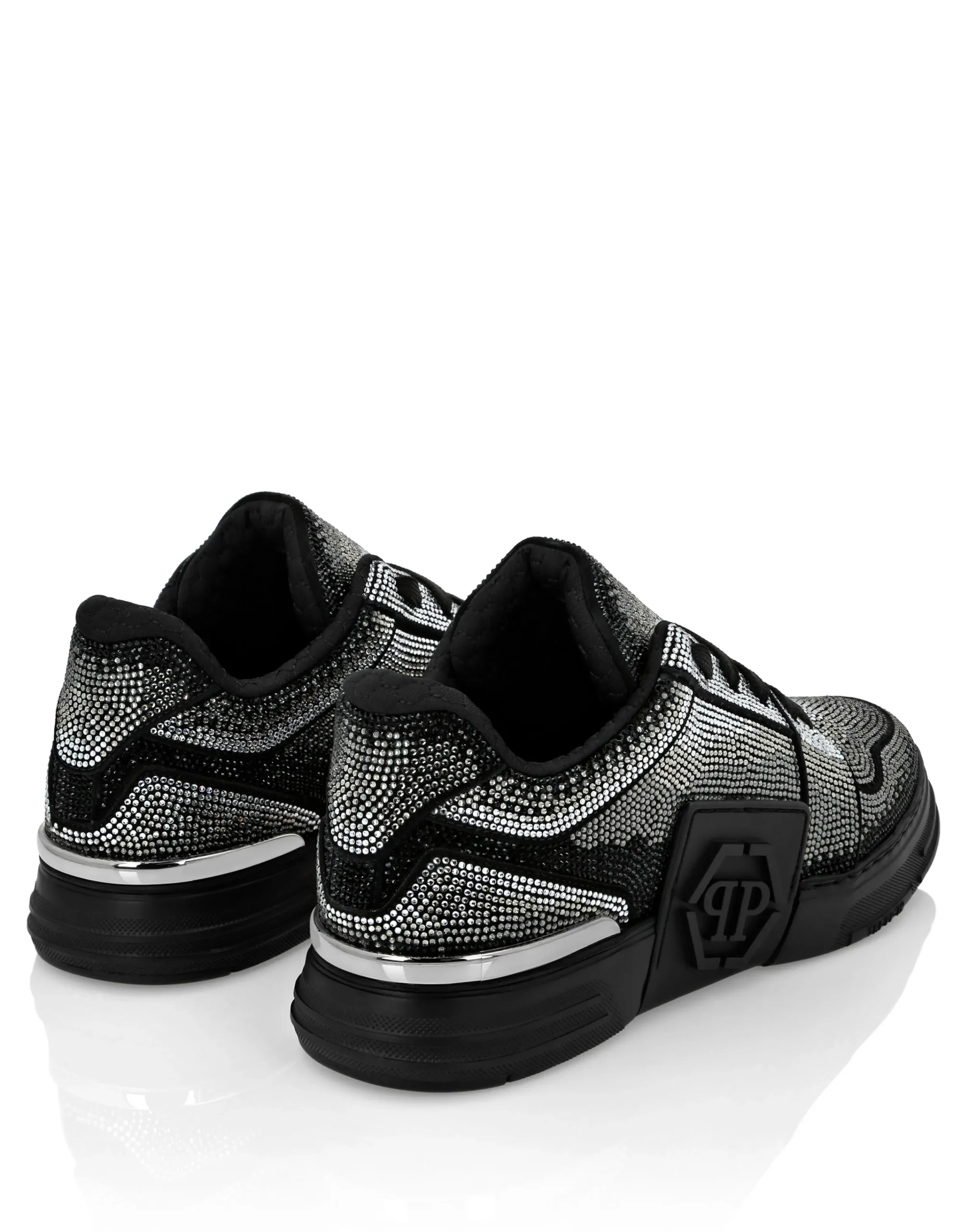 PHILIPP PLEIN Suede Lo-Top Sneakers Strass Hexagon>Uomo Low Top Sneakers
