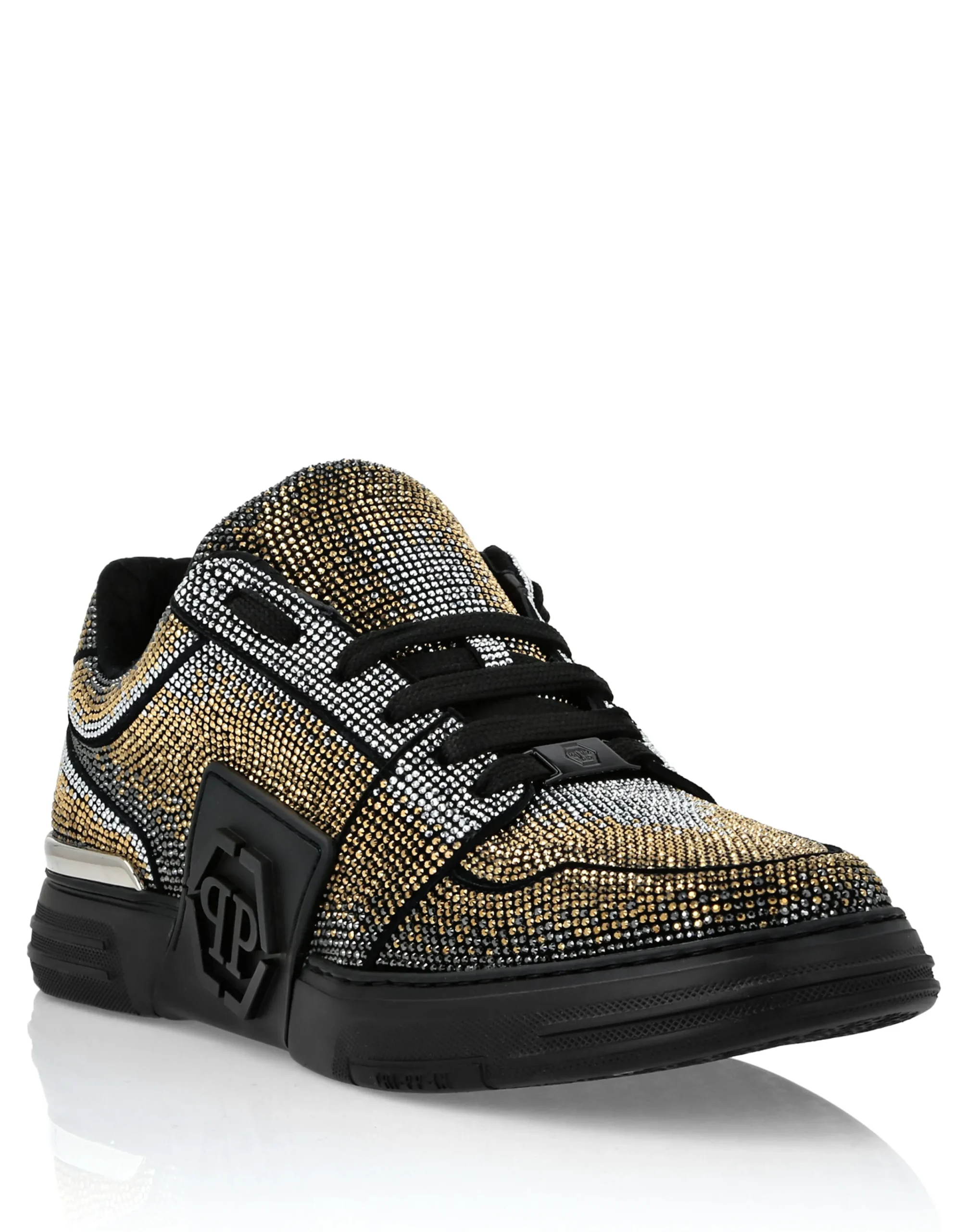 PHILIPP PLEIN Suede Lo-Top Sneakers Strass Hexagon>Uomo Low Top Sneakers