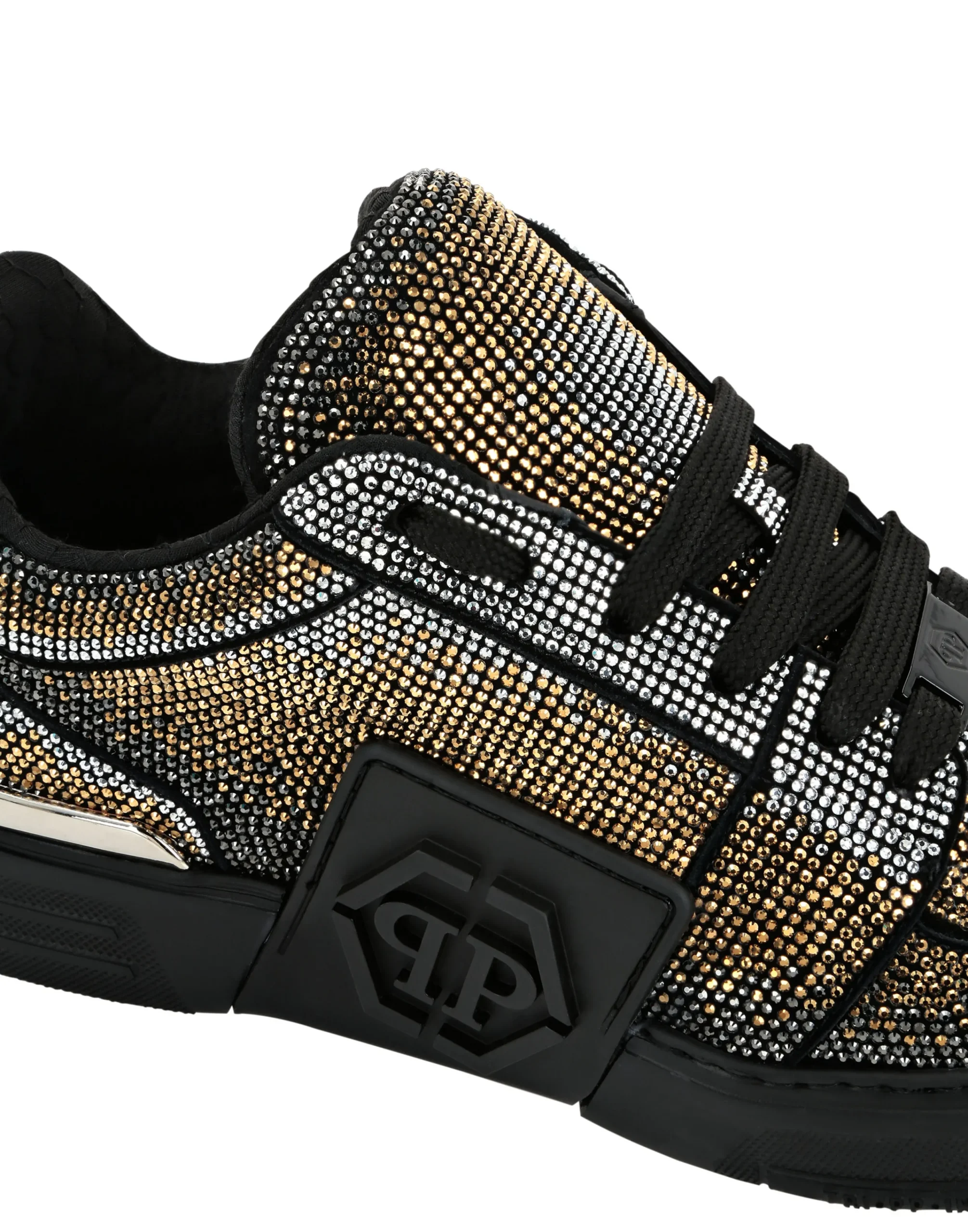 PHILIPP PLEIN Suede Lo-Top Sneakers Strass Hexagon>Uomo Low Top Sneakers