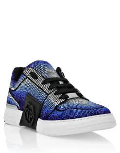 PHILIPP PLEIN Suede Lo-Top Sneakers Strass Hexagon>Uomo Low Top Sneakers
