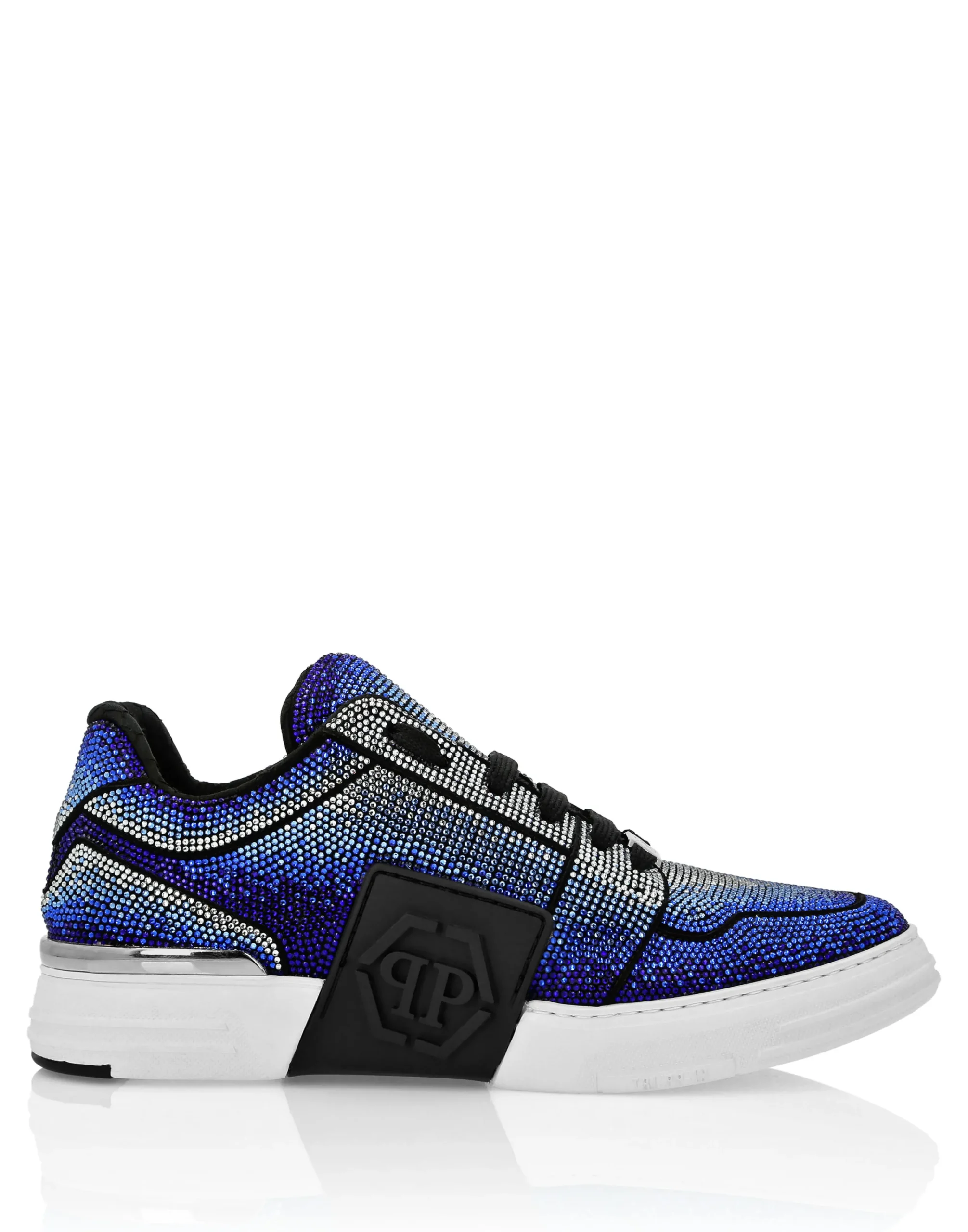 PHILIPP PLEIN Suede Lo-Top Sneakers Strass Hexagon>Uomo Low Top Sneakers