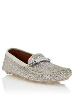 PHILIPP PLEIN Suede Strass Moccasin>Donna Ballerine|Moccasins