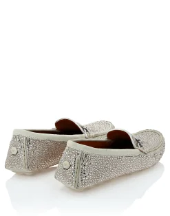 PHILIPP PLEIN Suede Strass Moccasin><noscript><img data-lazyloaded=