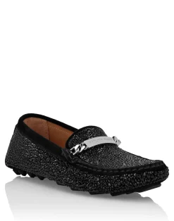 PHILIPP PLEIN Suede Strass Moccasin>Donna Ballerine|Moccasins