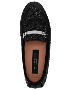 PHILIPP PLEIN Suede Strass Moccasin><noscript><img data-lazyloaded=