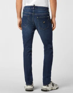 PHILIPP PLEIN Super Straight Cut Jeans Plein><noscript><img data-lazyloaded=