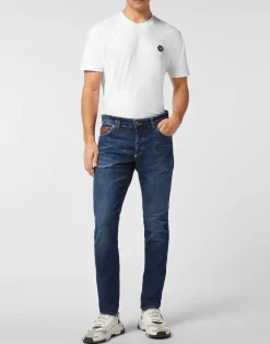 PHILIPP PLEIN Super Straight Cut Jeans Plein><noscript><img data-lazyloaded=
